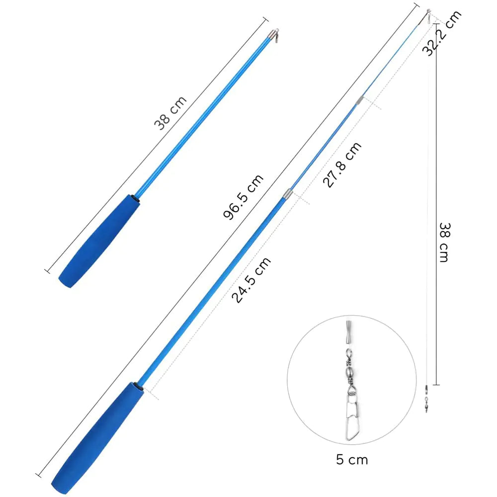 Kindred Paws™ Retractable Cat Feather Wand Toy Set – 11 PCS Indoor Play Kit