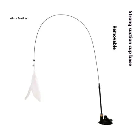 Kindred Paws™ Interactive Cat Teaser Wand Toy – Feather & Bell Play Stick