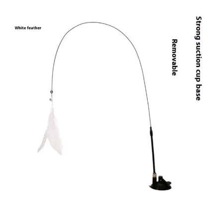 Kindred Paws™ Interactive Cat Teaser Wand Toy – Feather & Bell Play Stick