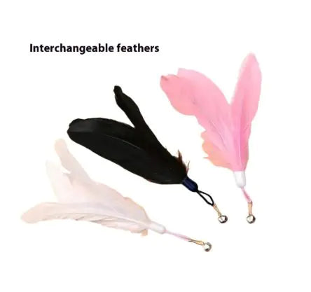 Kindred Paws™ Interactive Cat Teaser Wand Toy – Feather & Bell Play Stick