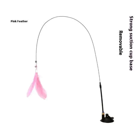 Kindred Paws™ Interactive Cat Teaser Wand Toy – Feather & Bell Play Stick