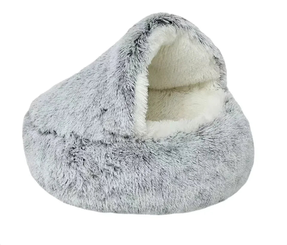 Kindred Paws™ Semi-Closed Cat Bed – Four Seasons Cozy Pet Nest