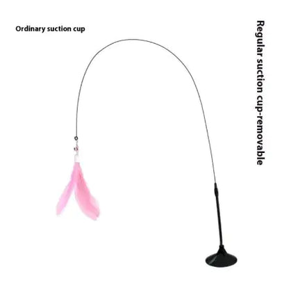 Kindred Paws™ Interactive Cat Teaser Wand Toy – Feather & Bell Play Stick