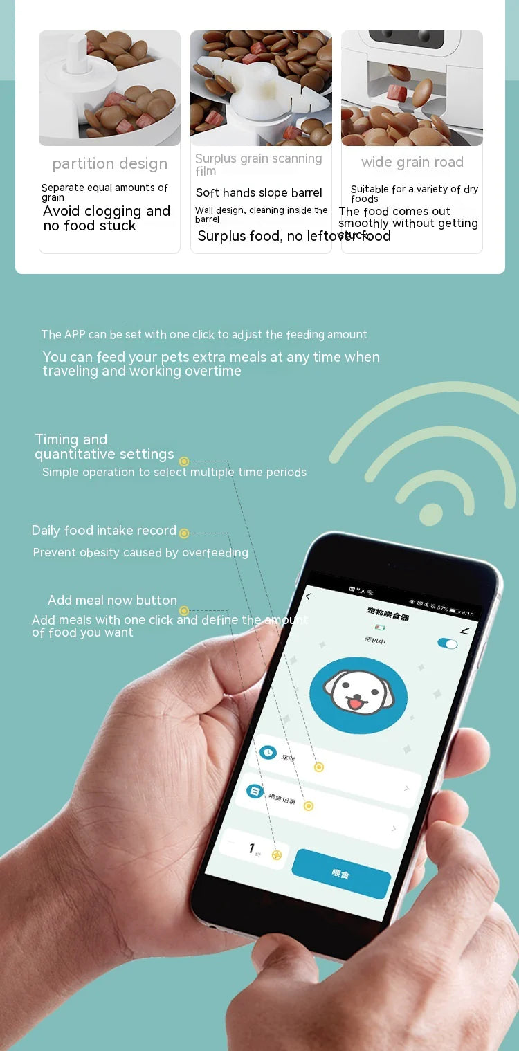 Kindred Paws™ 6L Smart Automatic Pet Feeder with Wi-Fi & Camera