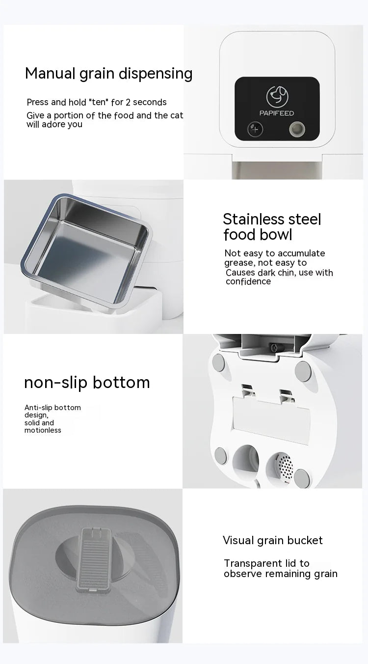 Kindred Paws™ 6L Smart Automatic Pet Feeder with Wi-Fi & Camera