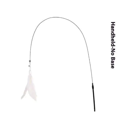 Kindred Paws™ Interactive Cat Teaser Wand Toy – Feather & Bell Play Stick